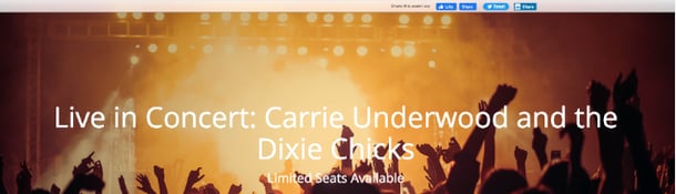 Custom event webpage from Planning Pod