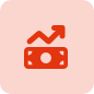 Planning-Pod-Dollar-Up-Red-Icon