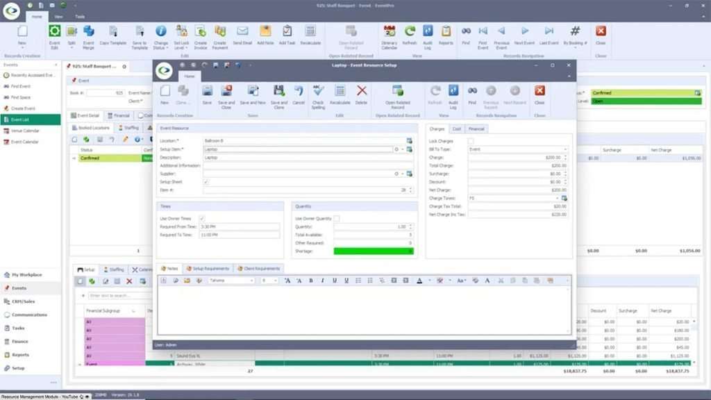 EventPro Event Resource Inventory Management