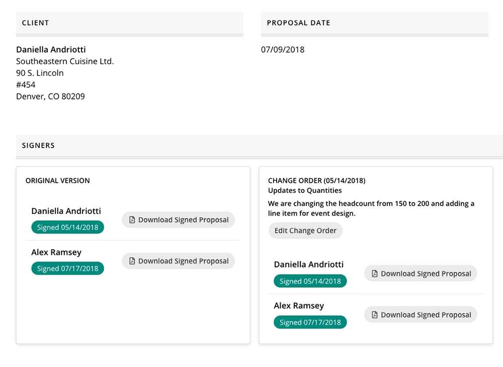 Electronic Signature Collection - Planning Pod