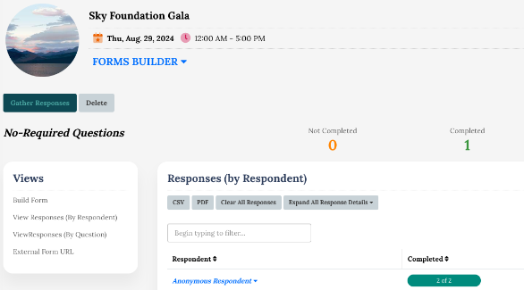 Planning Pod Forms Builder Tool