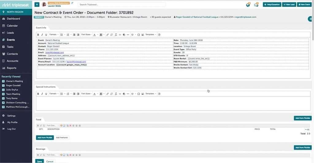 Tripleseat Document Management
