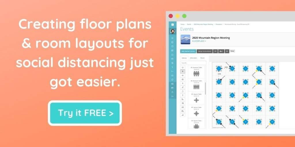 Event Floor Plans for Social Distancing