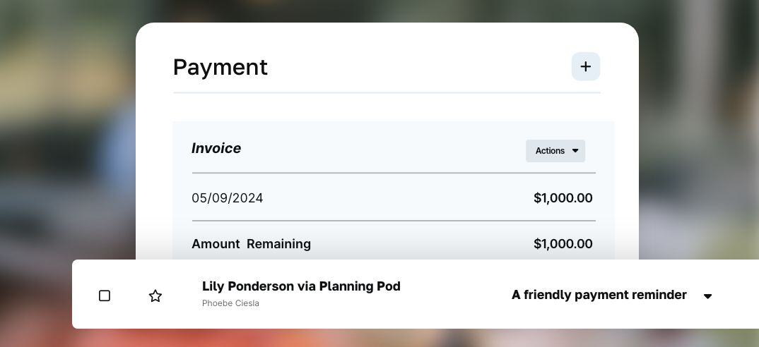 Set up installment schedules or auto-pay screen