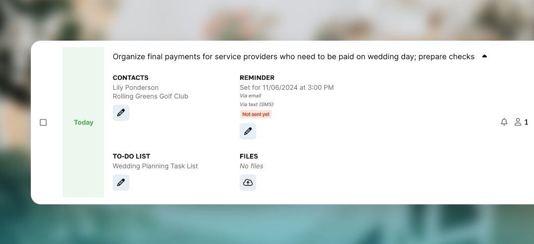 Assign and manage tasks screen